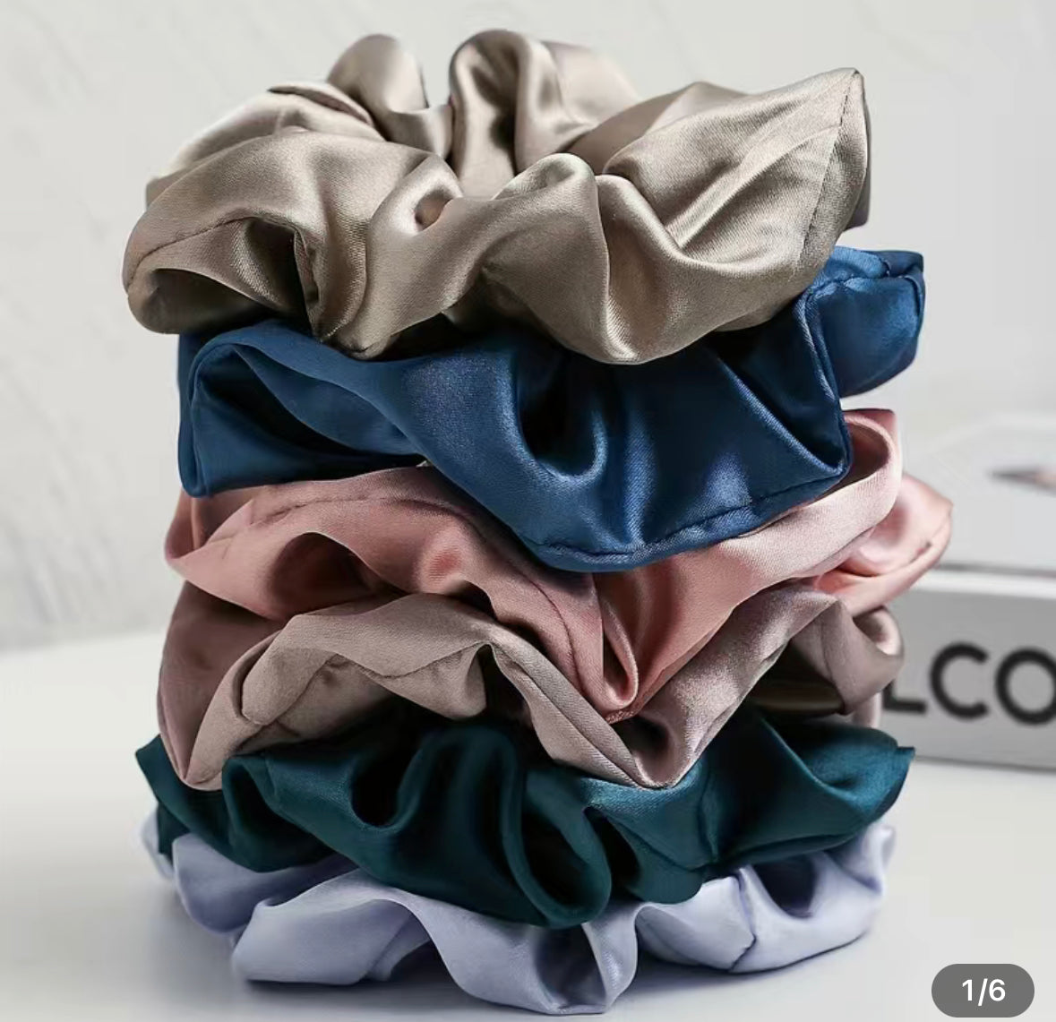 Satin Scrunchies Set