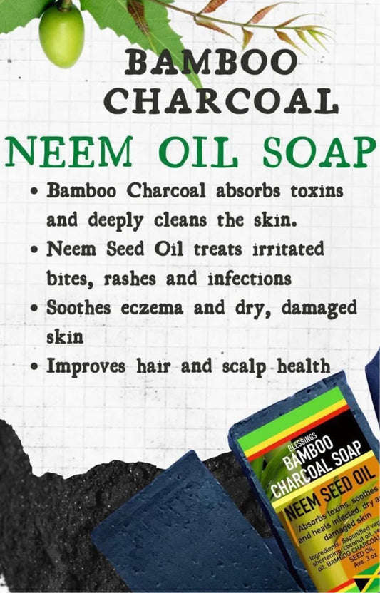 Bamboo Charcoal & Neem Seed Oil Soap